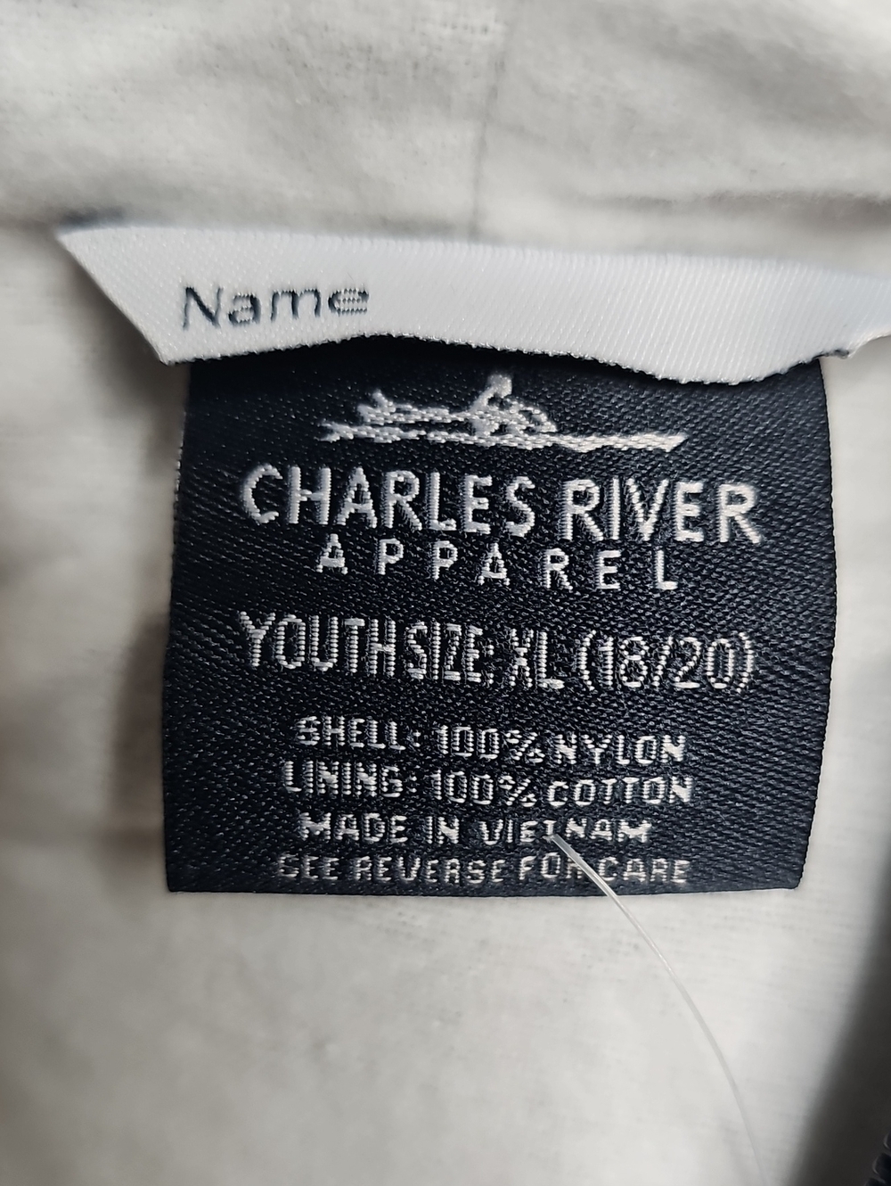 Charles River Apparel Navy Hooded Windbreaker Pullover - Picture 7 of 9
